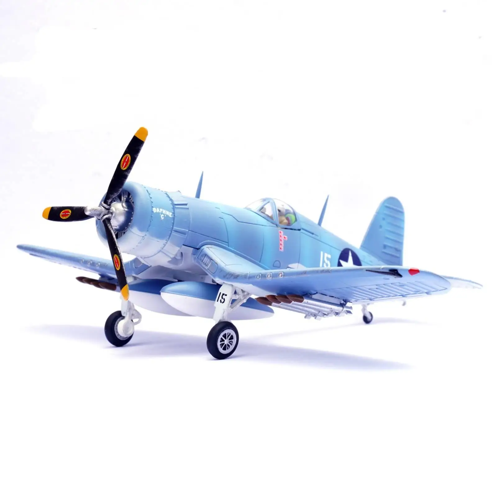 Alloy F4U Warplane Model Aircraft Replica 1 72 Scale Navy Fighter with Panel Line Detail for Bookcase Display
