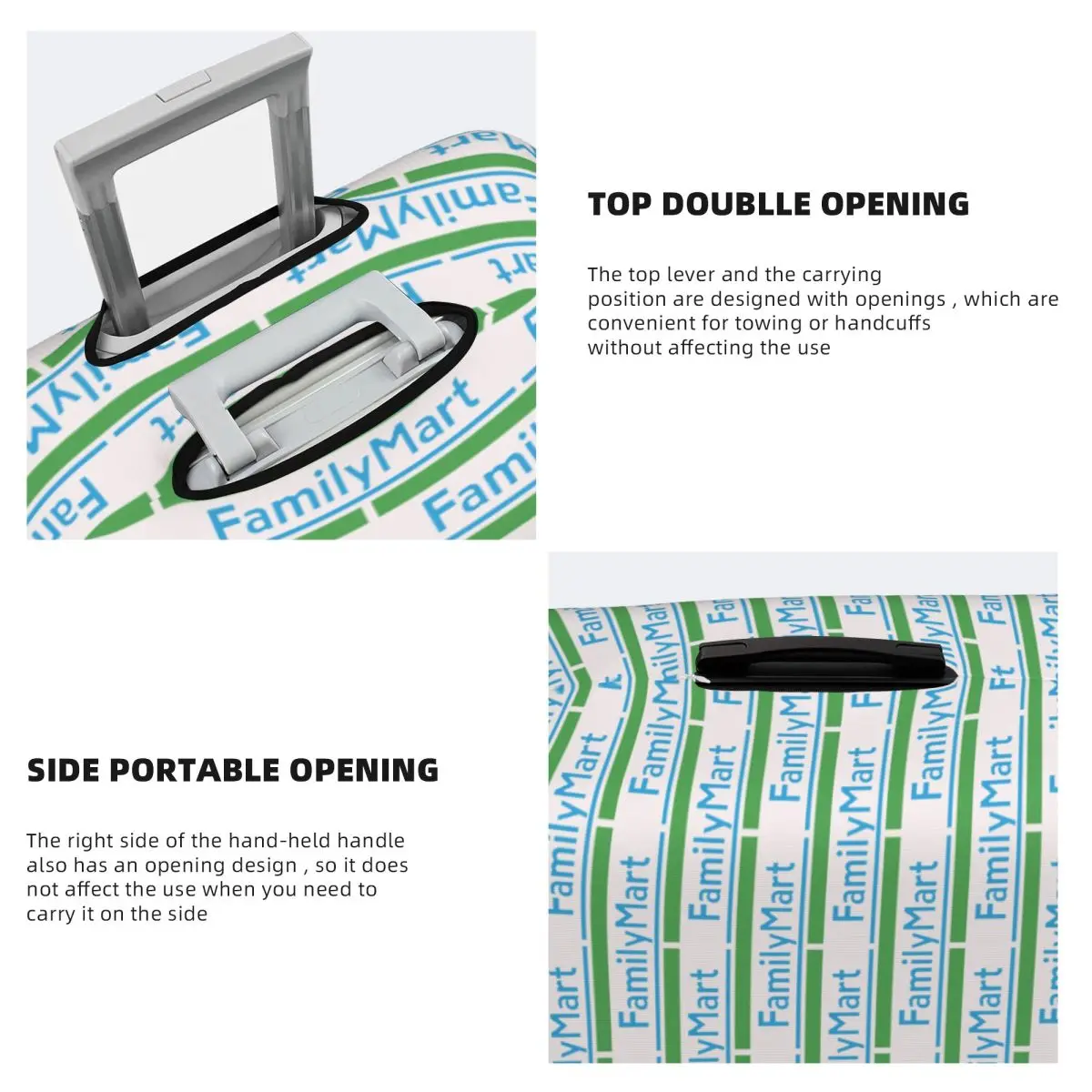 Family Mart Logo Giappone (Konbini) Copri valigia Protezione elastica per bagagli da viaggio per 18-32 pollici