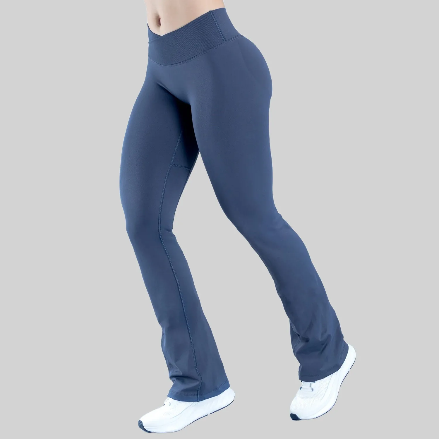 Scrunch Booty Seamless Leggings for Women High Waist Flared Yoga Pants Butt Lifting Tummy Control Bootcut Gym Trousers 2025