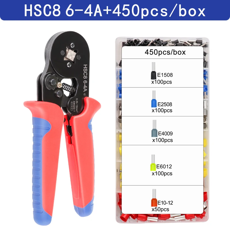 Krimptang Beentje Mouwen Buisvormige Terminal Gereedschap HSC8 6-4A/6-6A/16-6E Draad Crimper Huishoudelijke Elektrische Sets