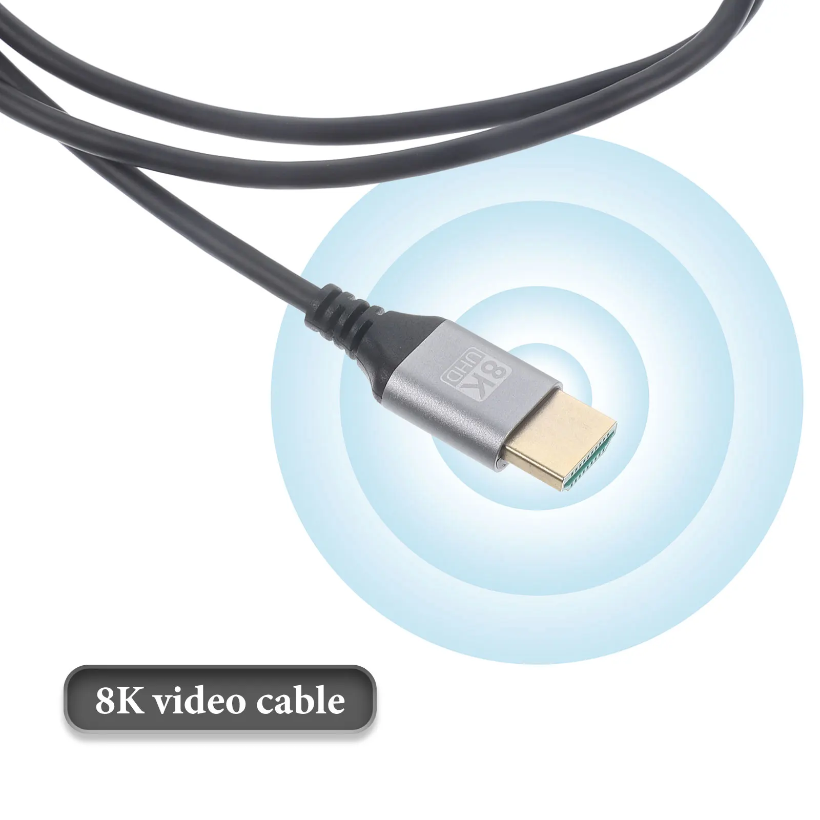 

8K Ultra Hd Video Cable 19+1 Core High .1 Cable For Monitor Computer Male To Male Display Port Cord Long Thin Durable