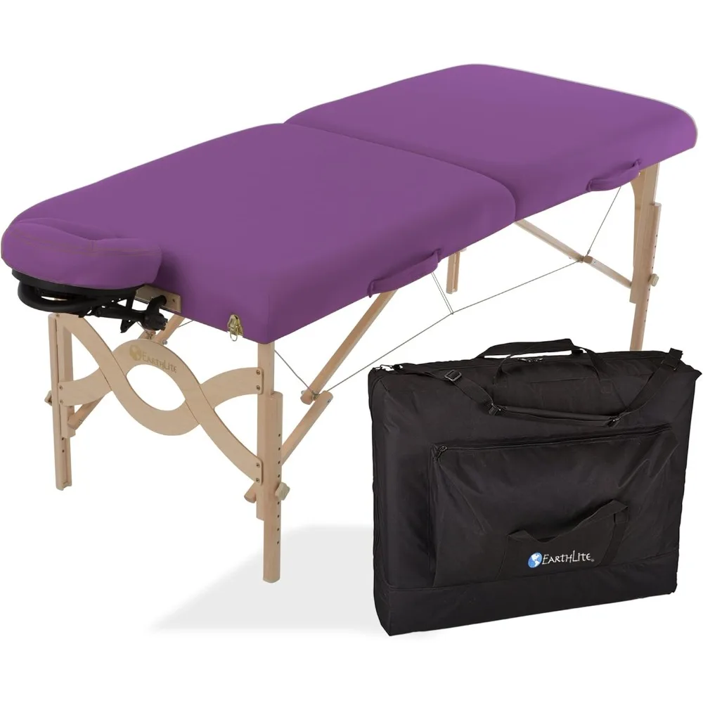 

EARTHLITE Portable Massage Table Package AVALON – Reiki Endplate, Premium Flex-Rest Face Cradle & Strata Cushion, Carry Case (30