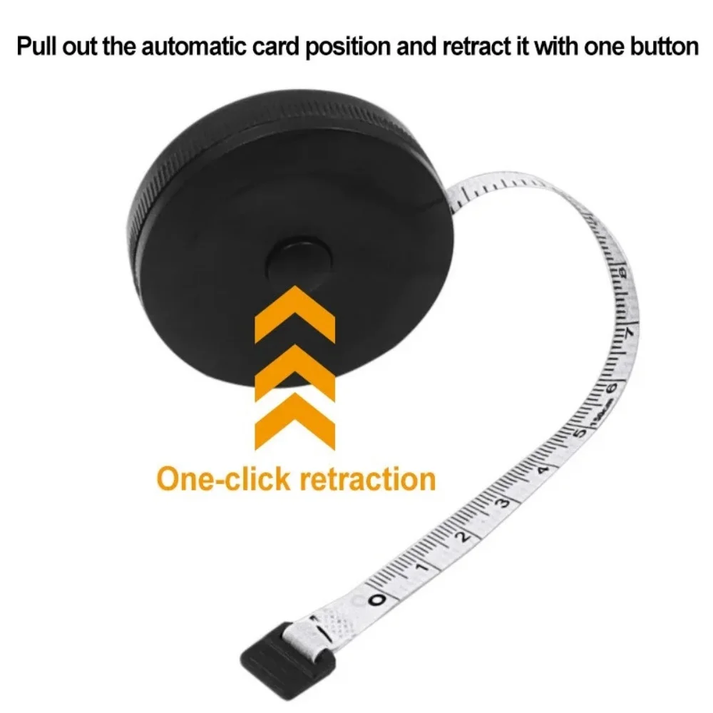 Portable Retro Mini Retractable Tape Measure Dual Cm Inch Scale Measuring Ruler Sewing Tailor Clothing Kids Height Gauge Tool view 6