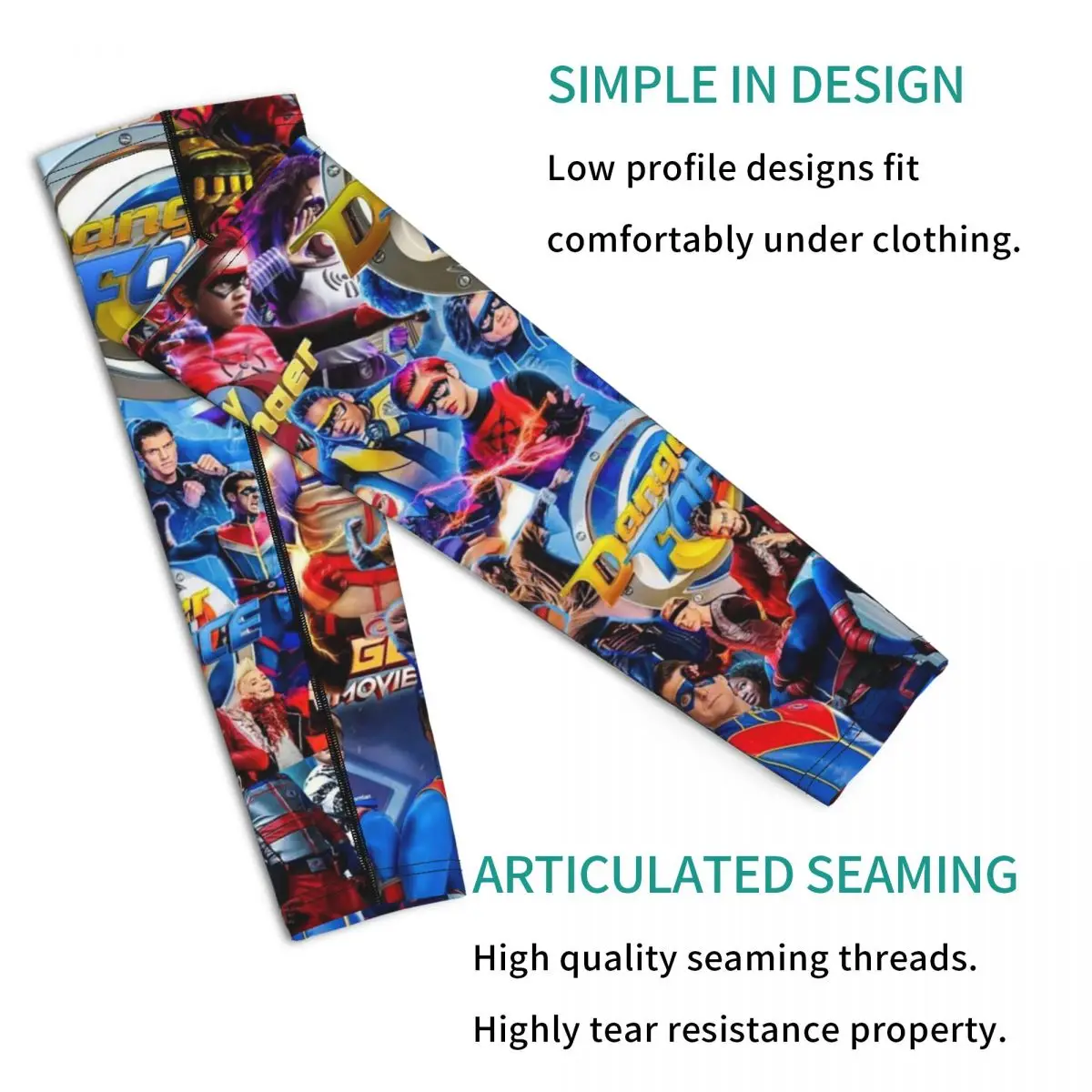 أكمام أذرع للذراع من Henry Danger للرجال والنساء للحماية من الأشعة فوق البنفسجية وتغطية الوشم الرياضية والتبريد وركوب الدراجات #4