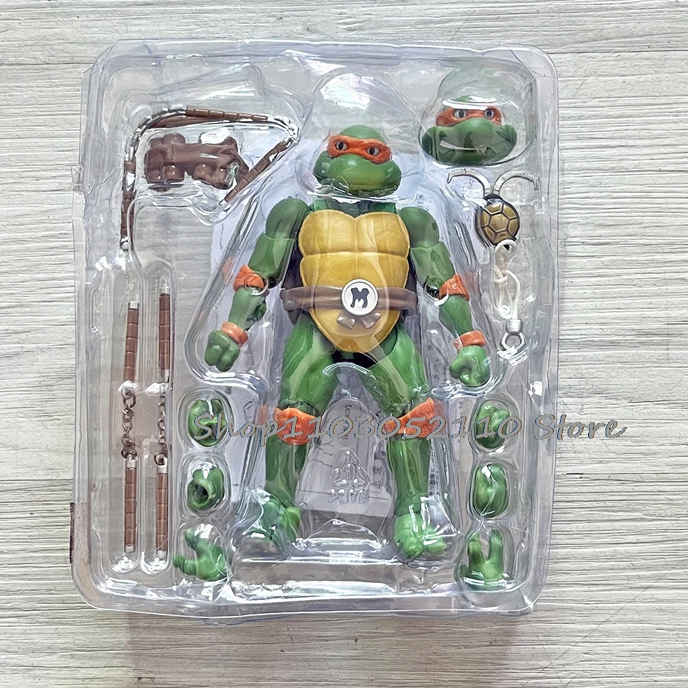 SHF نينجا السلاحف الشكل Neca 1990 نسخة الفيلم السلاحف عمل الشكل رافائيل ليوناردو مايكل أنجلو دوناتيلو نموذج الهدايا