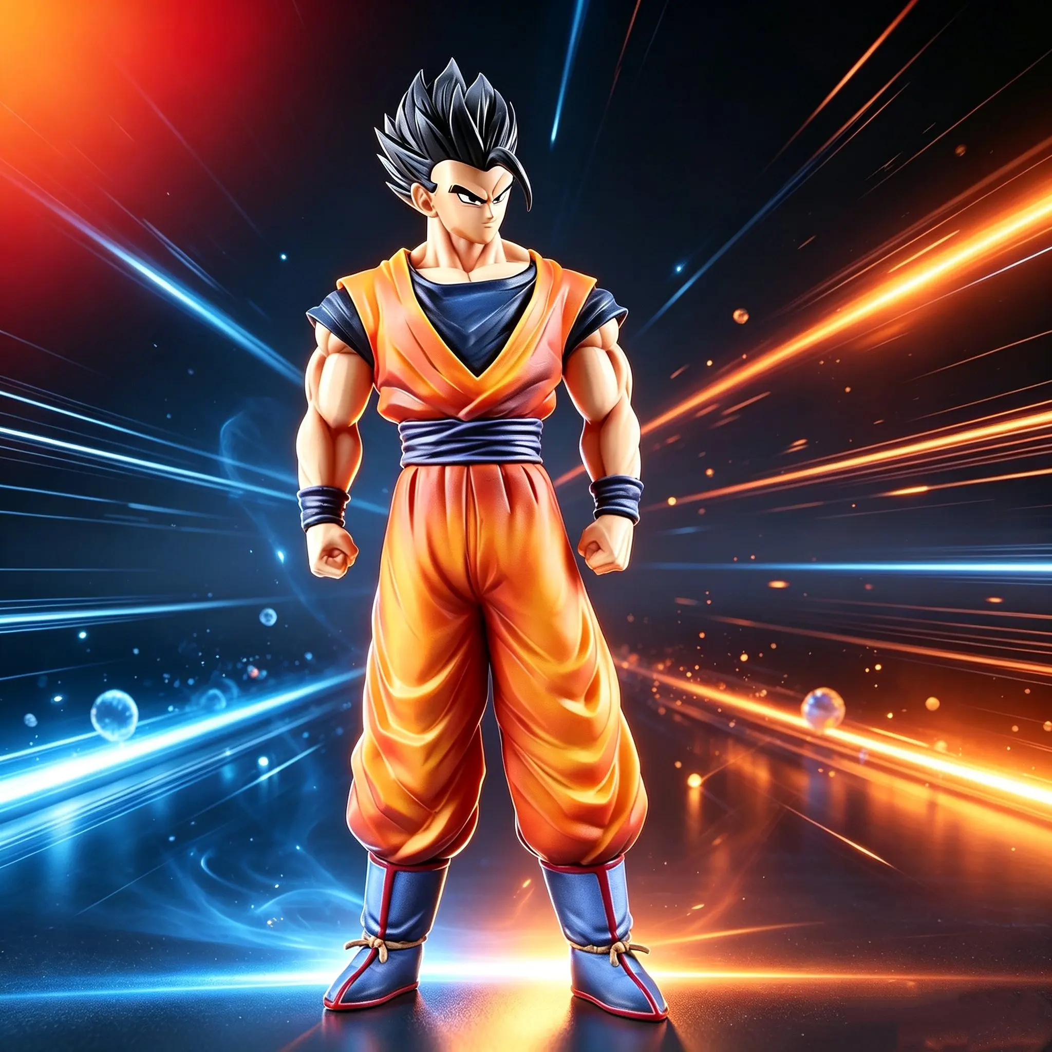 Figurines d'anime Dragon Ball HY studio Gohan, 33 cm, figurine mystérieuse Son Gohan, statue en PVC, modèle de collection, jouet cadeau