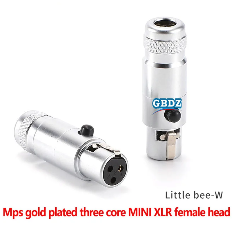 Mini XLR 3 Pin male Female Plug Small XLR Audio headphone Microphone Connector MIC for Cable Soldering Straight