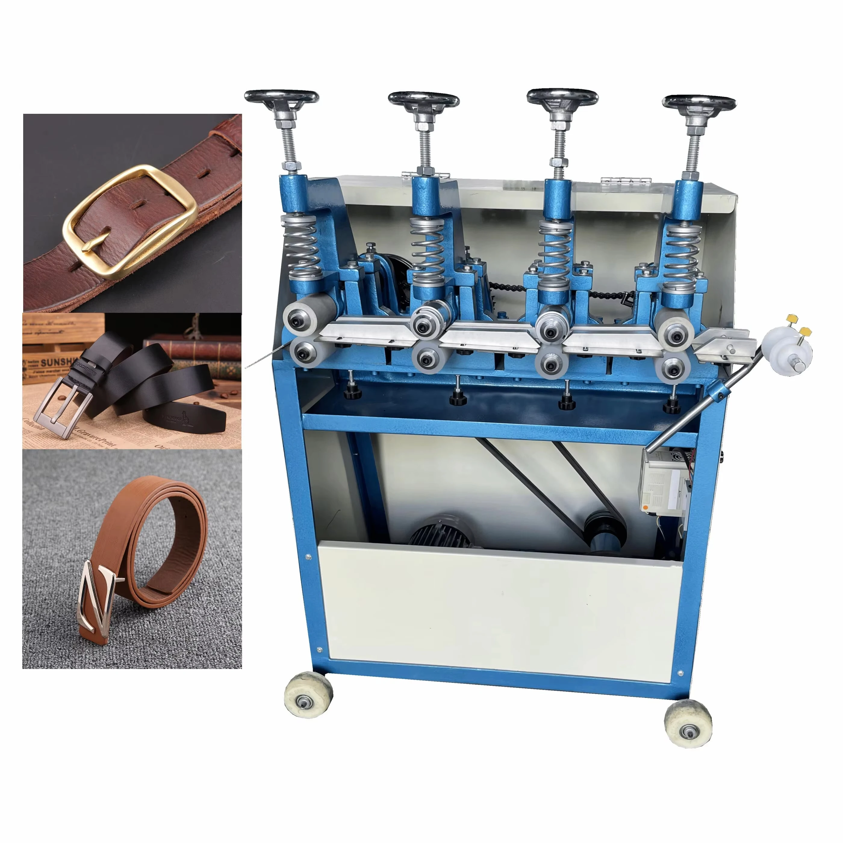 Multifunction Leather Belt Making Machine Four Wheeled Leather Shoulder Belt Lining Belt Making Machine