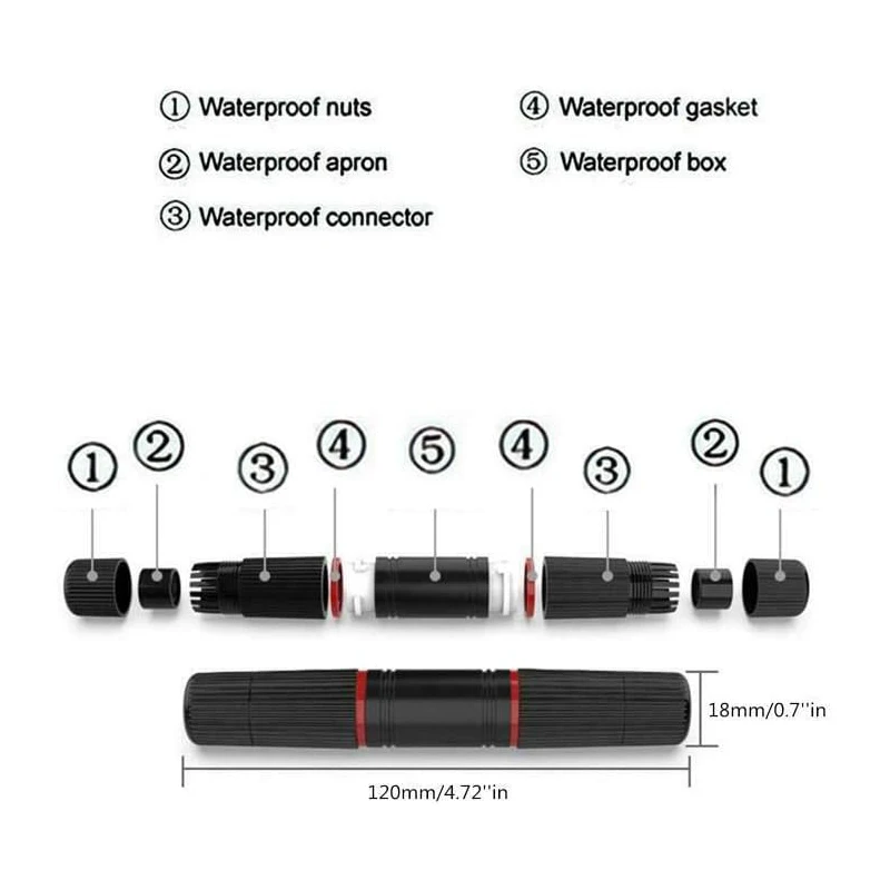 Wodoodporna obudowa łącznika Ip68 Rj45 zewnętrzna linia pola Inline Ethernet przewód LAN przedłużacz ekranowana osłona Adapter żeński do żeńskiego