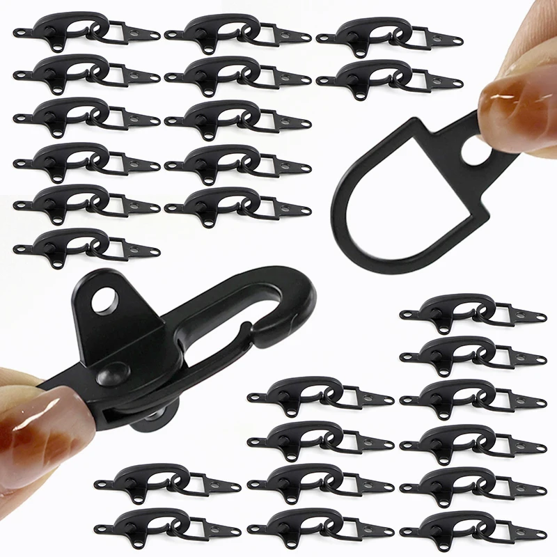 5/10/20 قطعة Meetee 4/5 سنتيمتر اطفاء المشبك سترة دلاء معدنية معطف الزخرفية زر حزام حلقة تسلق كليب السحابة مواد الخياطة #1