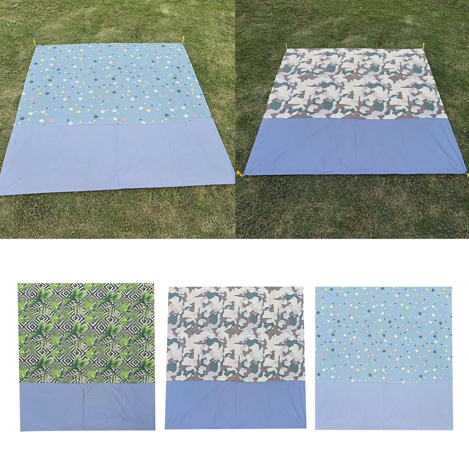 Picnic Mat Beach Blanket Lightweight Waterproof Sand Prevention Beach Mat for Beaches Parks Camping Hiking and Family 210x200cm