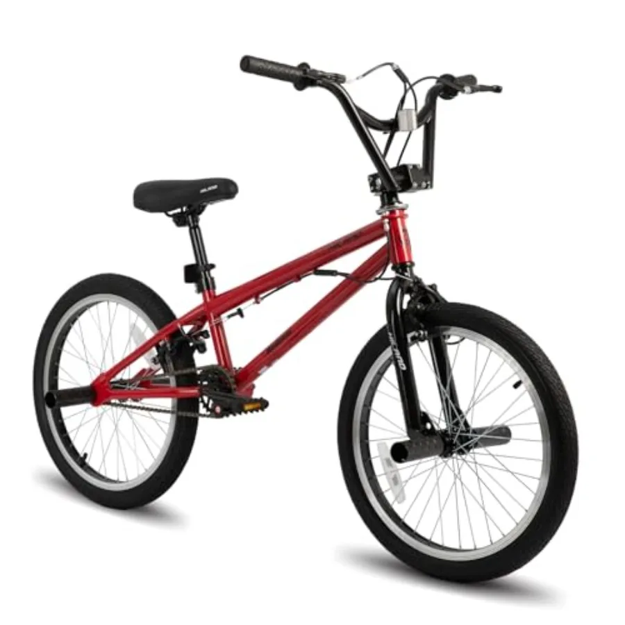 20 inch BMX Bicycle for Boys Girls Age 5-12 Years Old with 360 Degree Gyro and 4 Pegs Beginner to Advanced Riders Multiple Colo