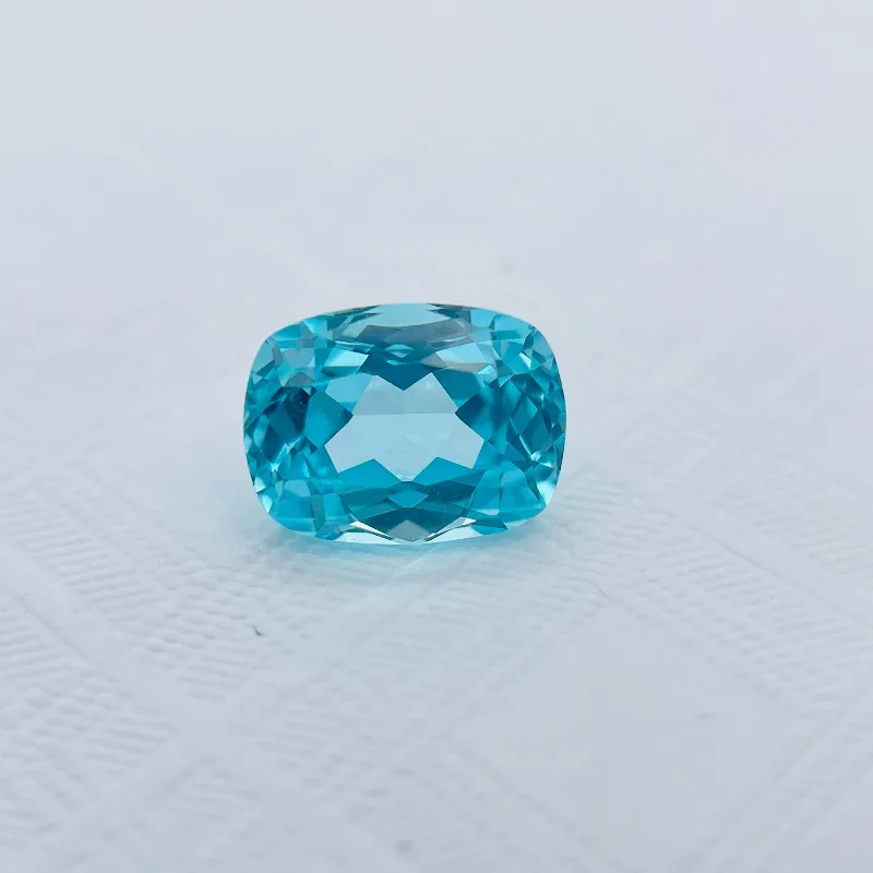 

Lab Grown Paraiba VVS1 Rectangle Cushion Cut Gemstone for DIY Jewelry Materials Wholesale Price Selectable AGL Certificate