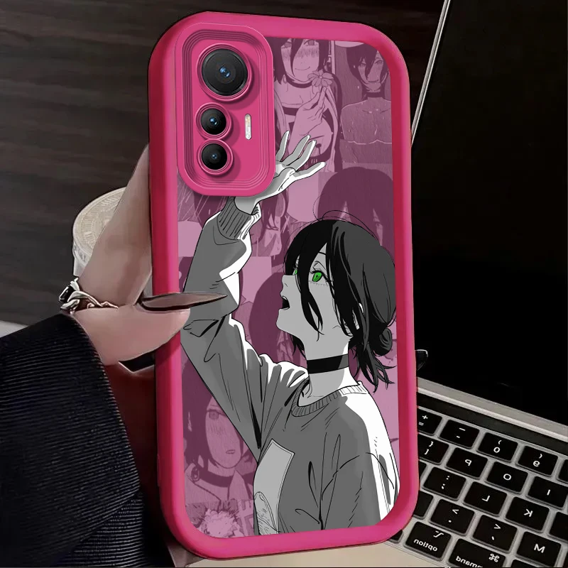 أنيمي بالمنشار رجل Reze جراب هاتف ل Xiaomi Poco F7 F6 F5 F4 F3 M5s C65 C75 C71 X7 X6 X5 X4 GT X3 NFC M7 M6 Pro 4G 5G غطاء #4