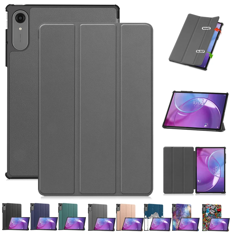 For Lenovo Idea Tab Pro Gen 2 13 inch Case TB390FU Trifold Magnet Leather Stand Hard Smart Cover For Idea Tab Pro Gen 2 Case 13