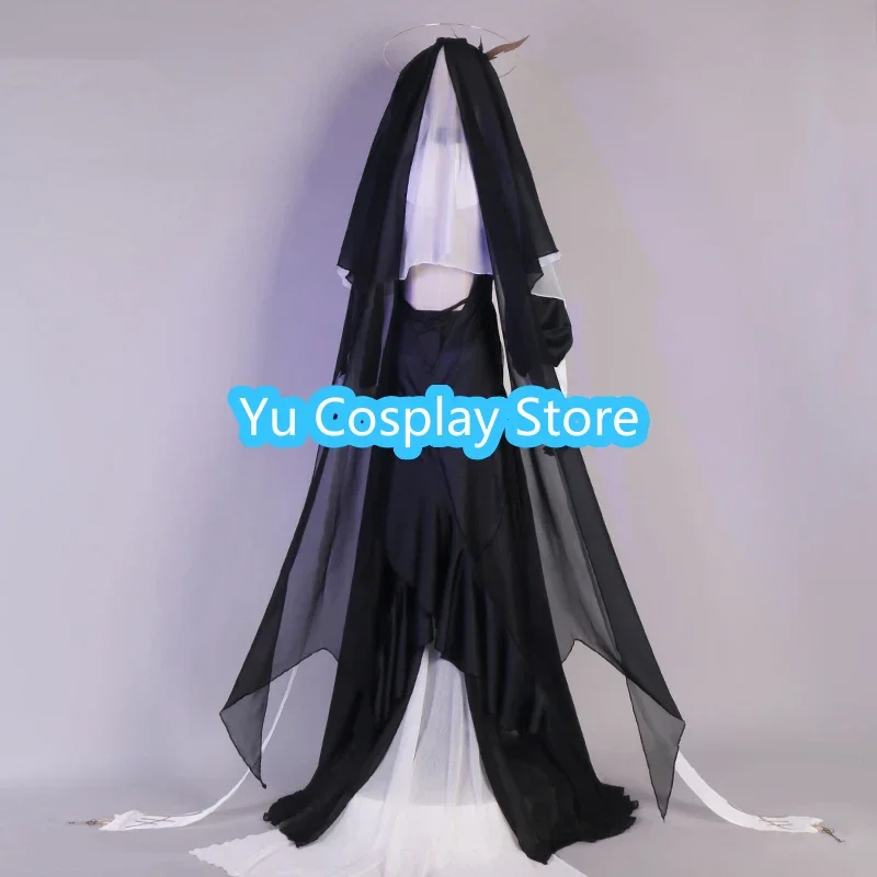 Game Arknights Whisperain Cosplay Costume Women Cute Dress With Veil Party Suit Halloween Carnival Uniforms Custom Made