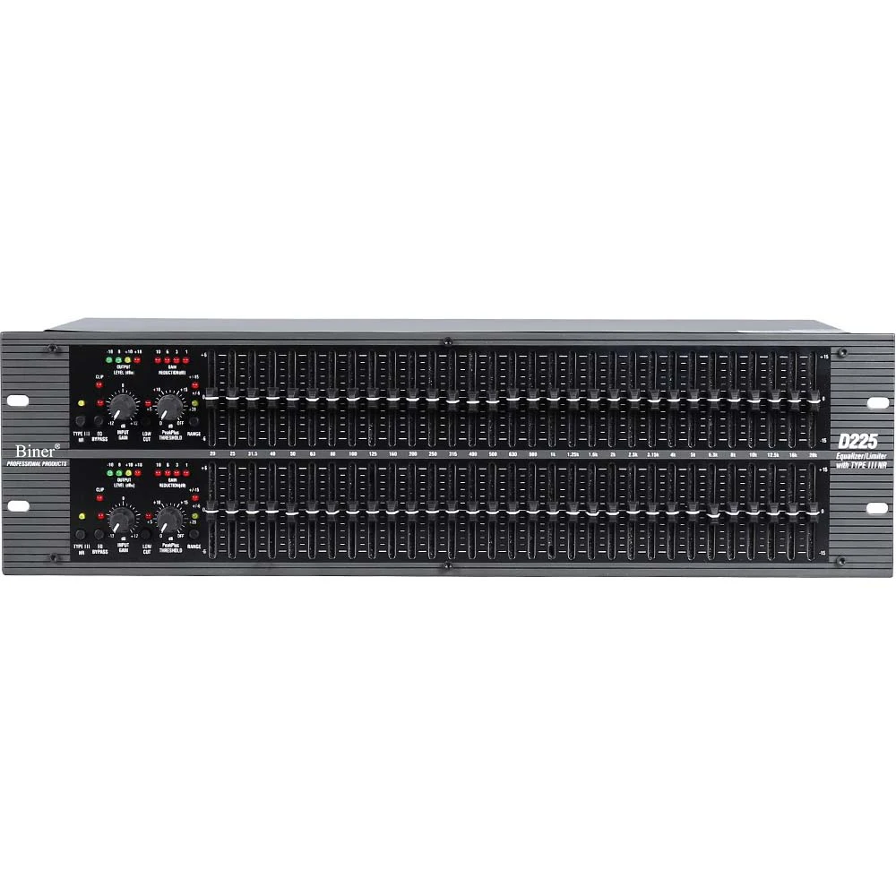D225 Professional Anti-Howling Double 31-Segment Equalizer for Stage Performance KTV