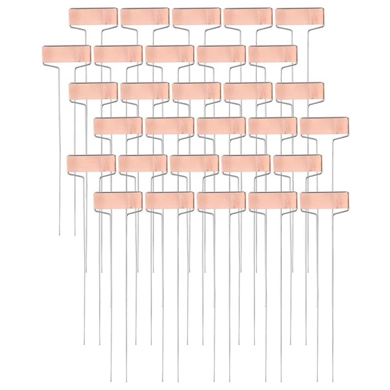 

30 упаковок, 10-дюймовые медные пластины, металлические этикетки для растений, бирки для садовых кольев, многоразовые маркеры для посадки и сада