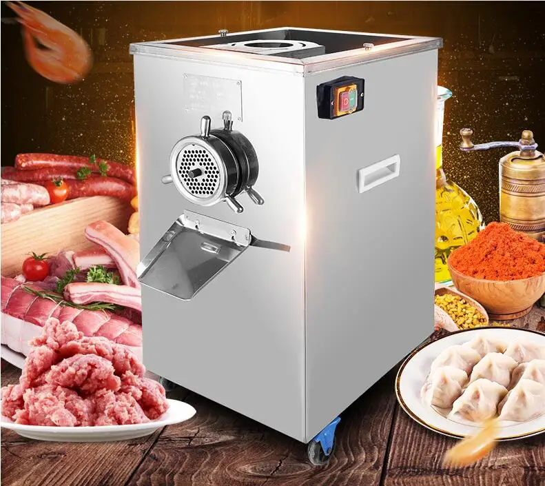 Electric Meat Mincer Commercial Electric Meat Mincing Machine Stainless Steel Multifunctional Meat Grinder