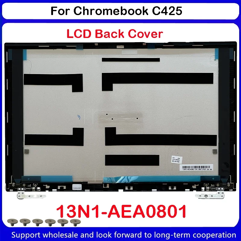 غطاء مسند رأس حافظة علوية لـ ASUS Chromebook ، غطاء خلفي LCD ، C425 ، C425T ، C425TA ، 13n1-aea0801 ، جديد