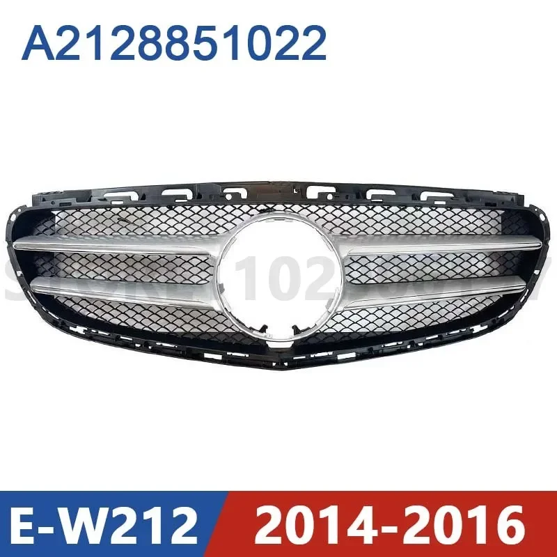 for 2014-2016 W212 Mercedes Benz E200 E220 E300 E320 E350 E400 E500 E63 AMG Front Bumper Radiator Grill A2128851022 2128851022