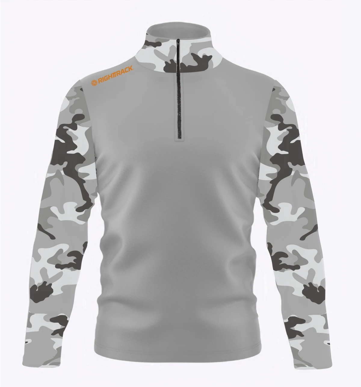 Winter Men’s Zip Sweatshirt Camo Long Sleeve Fleece Thermal Running Fitness Clothes RT Windproof&Warm Stand-Up Collar T-shirt