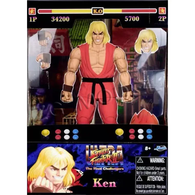 In Stock Original JADA TOYS Street Fighter Cammy Red Ken Guile Dee Jay Blanka Sagat Chun Li Gray Ryu M Bison Dhalsim Model Toy view 5