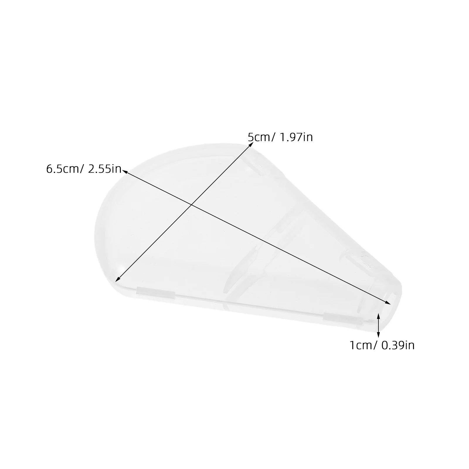 10 stuks make-upborstelbeschermer caps transparant ventilatorontwerp stofdicht waterbestendig voor thuisreizen borstel organisatie tool