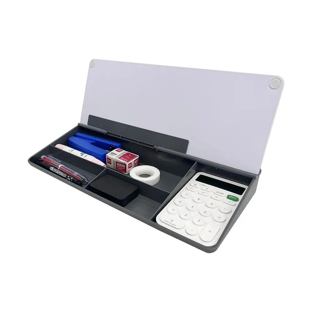 Hot Glass Desk Whiteboard With Storage Plastic Storage Whiteboard Tempered Desktop Memo Keyboard Stand Home Office