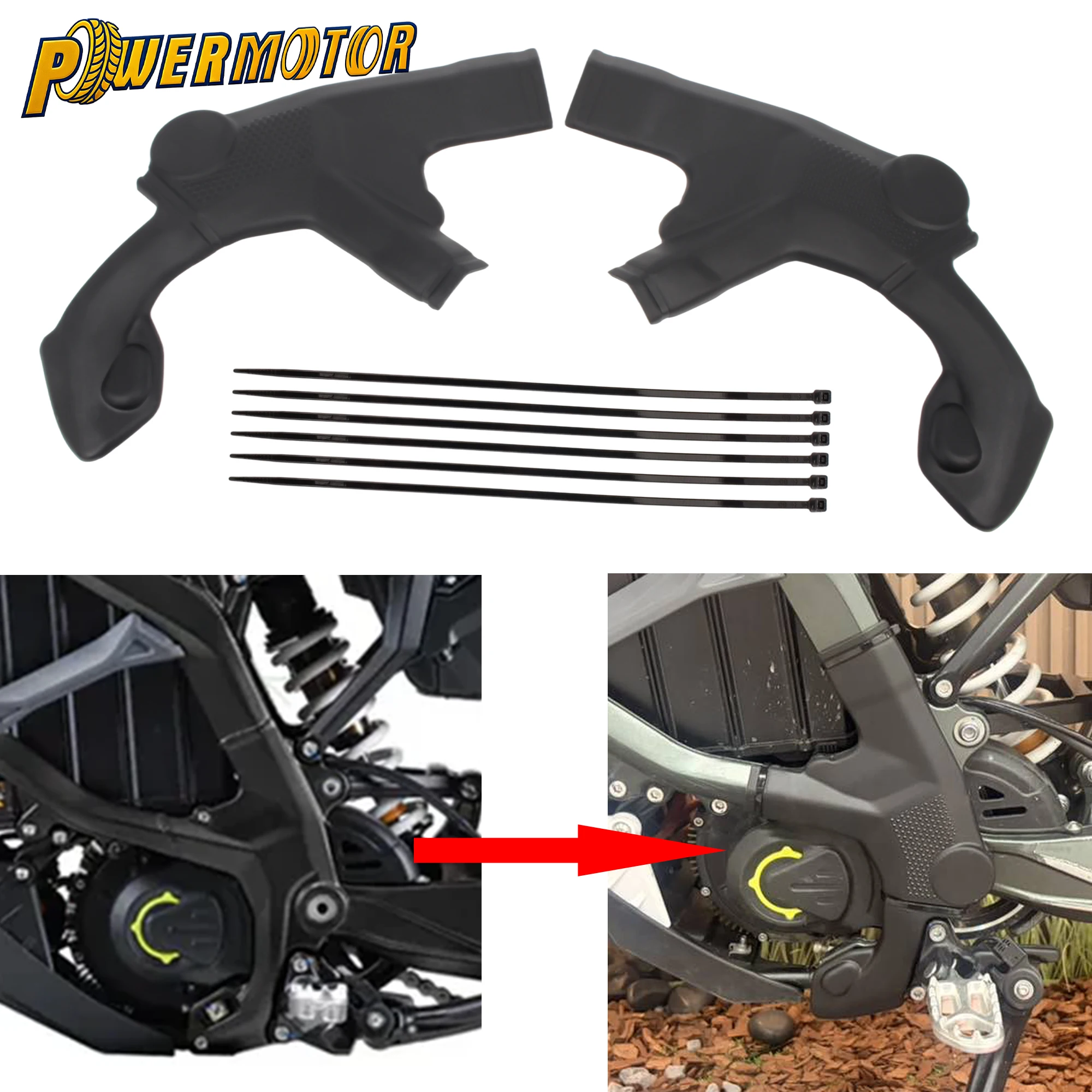 

For Surron Ultra Bee Motorcycle Frame Guards Dirt Bike E-bike OEM Frame Side Panel Protector Covers ABS Plastic Replacement