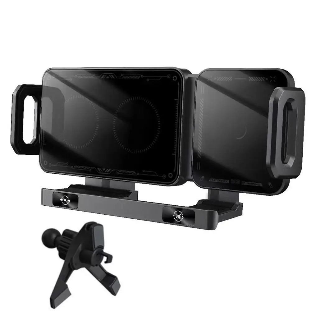 Car Mounted Rotating Folding Screen Phone Holder Screen Navigation Universal Auto Fixed Extendable Dashboard Bracket Holder L6S1