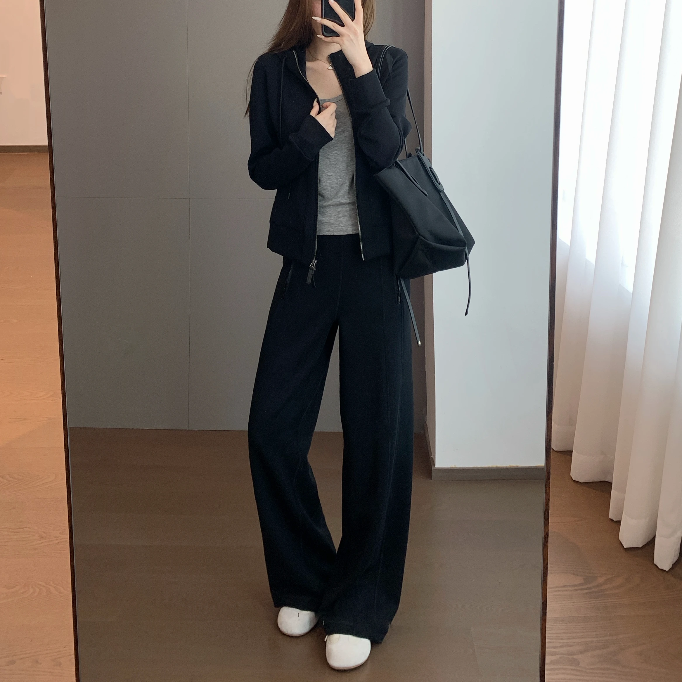TheWow High-End Modal Leisure Pants Sand Wash Series Ultra-Soft Smooth Sensation Three Needle Five Thread Sporty Casual Trousers