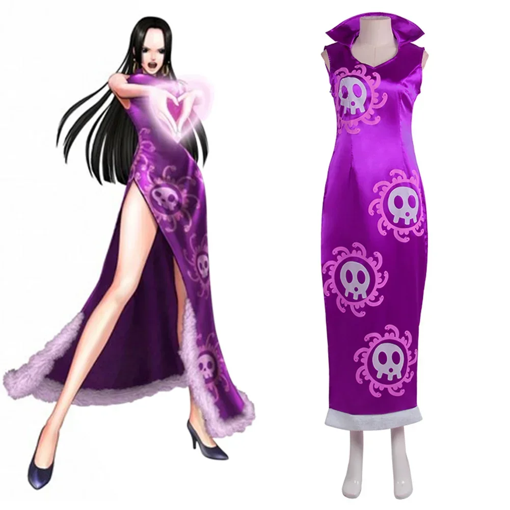 

Anime Boa Hancock Cosplay Costume Dress Outfits Halloween Carnival Suit