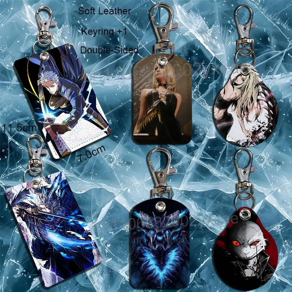 Brotherly conflict Vergil Lady Trish Devil Keychain Holder Suitable For Subway Bank Card Bus Card Case Badge Holder Wallet Card