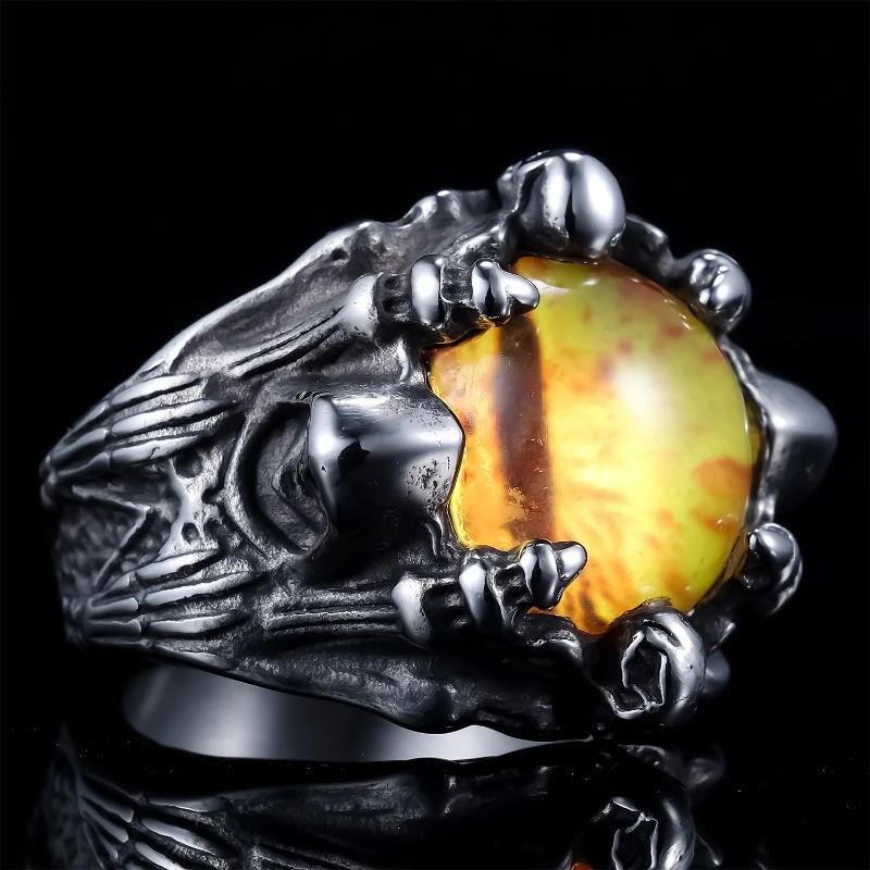 Geometrischer unregelmäßiger Ring Titanstahl Männer Frauen Hip Hop personalisierte Mode Ringe Schmuck – Detail 3