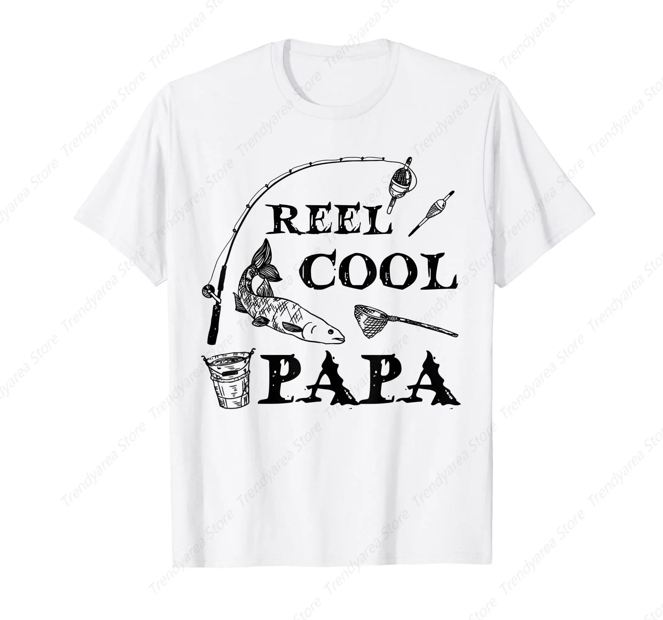 Mens Reel Cool Dad T-Shirt Fishing Daddy Father's Day T-Shirt