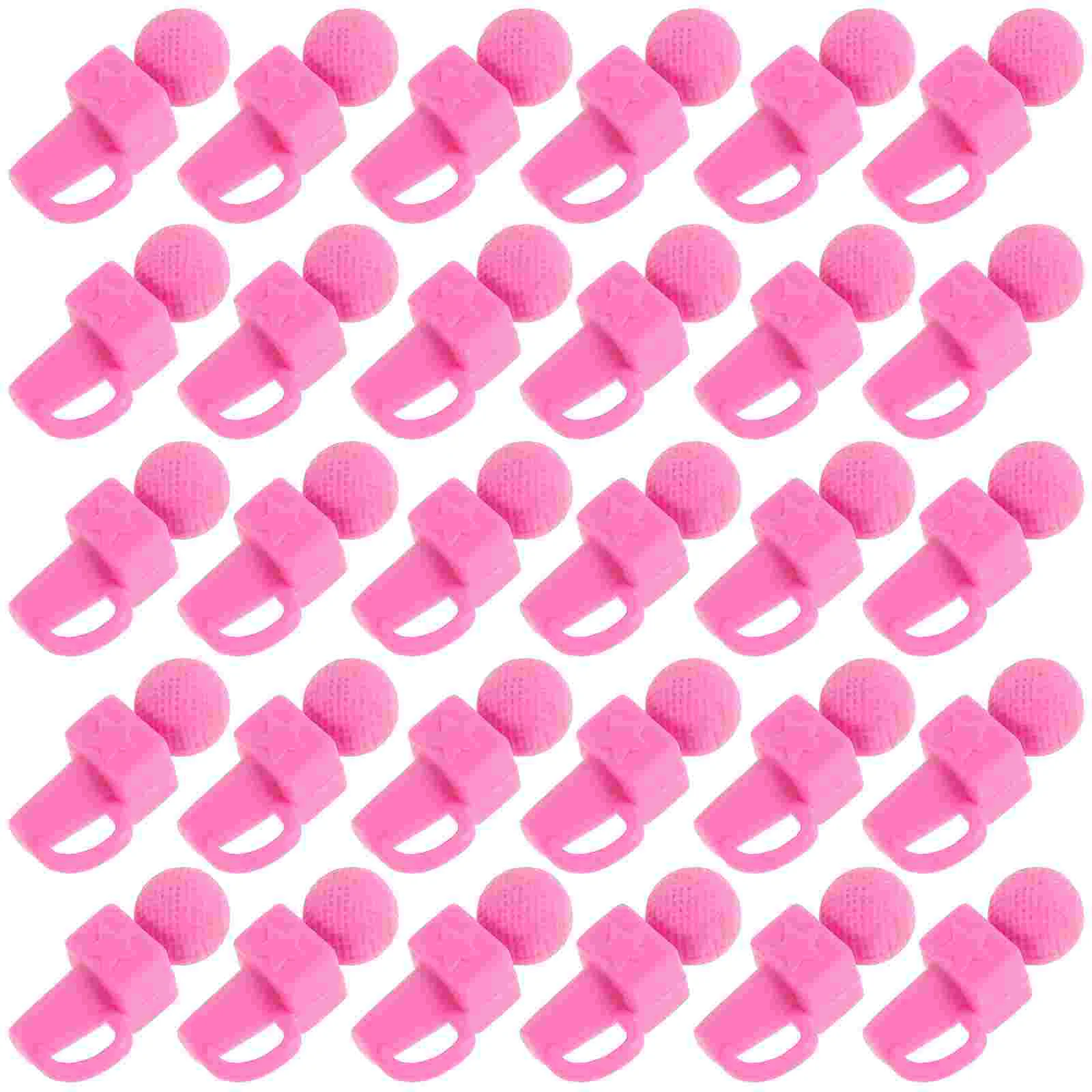 50 Pcs Prop Microphone Dollhouse Toys Girls Karaoke Machine Carla Miniature Musical Instrument Fake Pink Kids Child Toddler