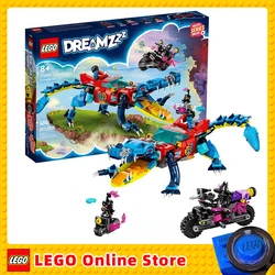 LEGO 71458 DREAMZzz Crocodile Car 2-in-1 Set as Monster Truck or Crocodile Toy Car with Mini Figures Cooper Jayden Night Hunter