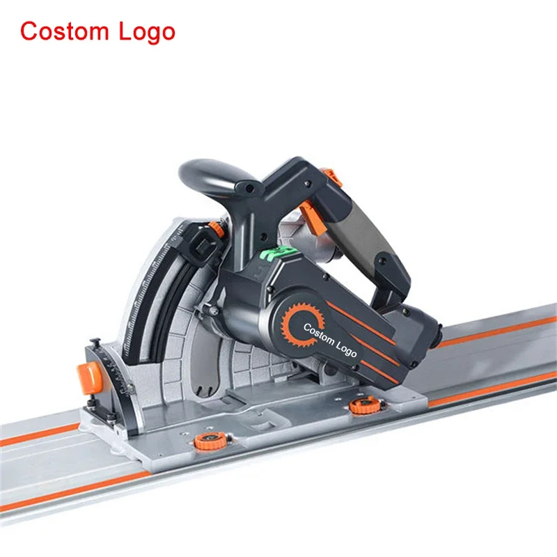 2000w 168mm Plunge Cut Circular Track Saw with Guide Rail Brushless Motor Track Saw