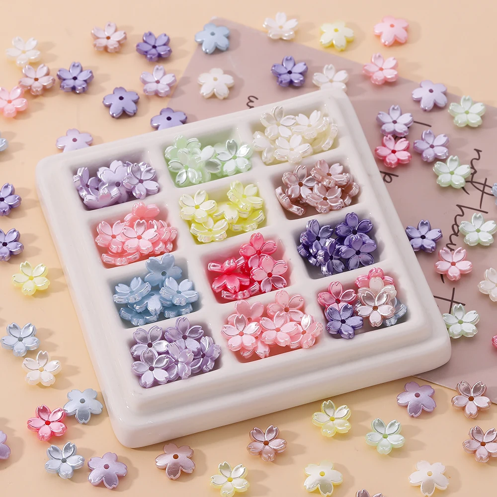 50 teile/lose 11*11,5mm ABS Künstliche Perle Perlen Kappe Blume Geformt Spacer Perlen für DIY Halskette Armband schmuck Machen Perlen