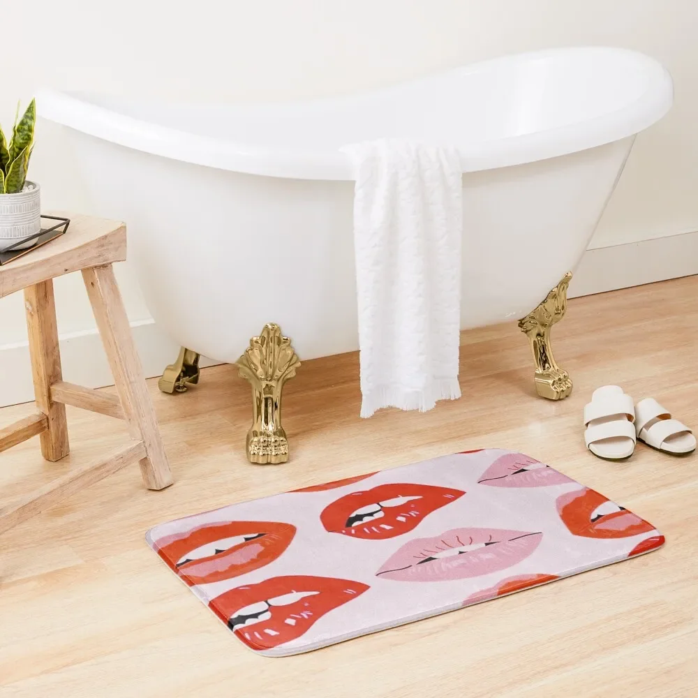 

READ MY LIPS Bath Mat Front Door Set For Bathroom Mat