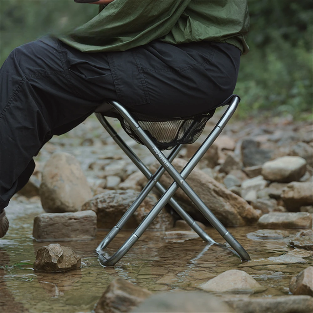 屋外折りたたみスツールキャンプチェア大人用公園スツールピクニック釣り椅子アルミ合金ポータブル通気性レジャーチェア