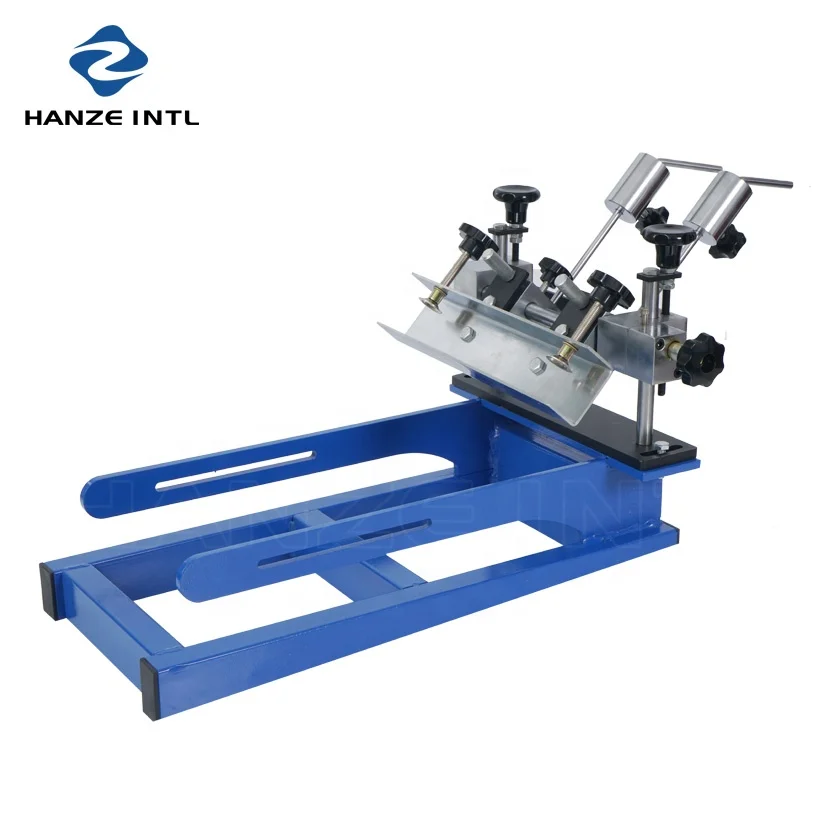 Micro-Adjustable 1 Color 1 Station Manual Flatbed Silk Screen Printing Press Machine For T Shirt Pillow Bag Screen Printers