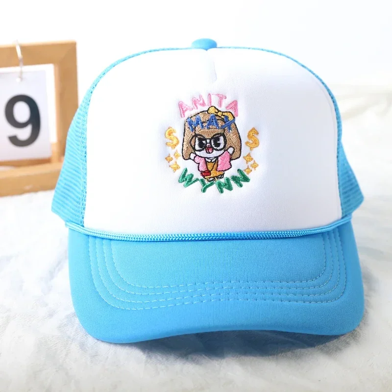 ANITA MAX WYNN Baseball Cap for Men Women Hip Hop Cartoon Print Mesh Hat Cute Trucker  Hat Casquette Gorras Bone