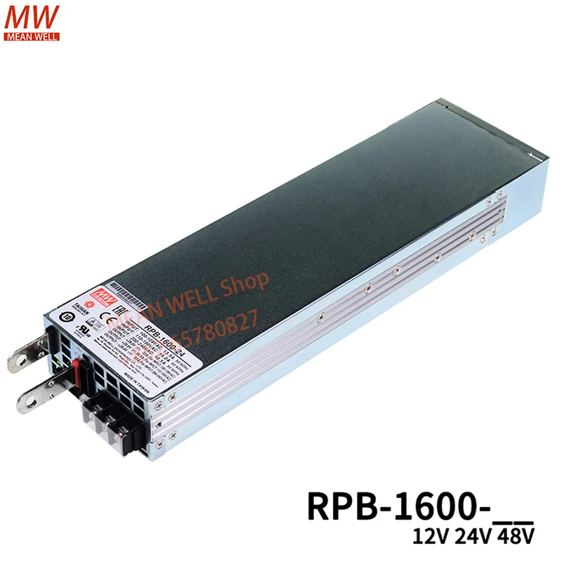 Original MEAN WELL 1600W Intelligent Adjustable PFC Single Output Battery Charger RPB-1600-12 RPB-1600-24 RPB-1600-48