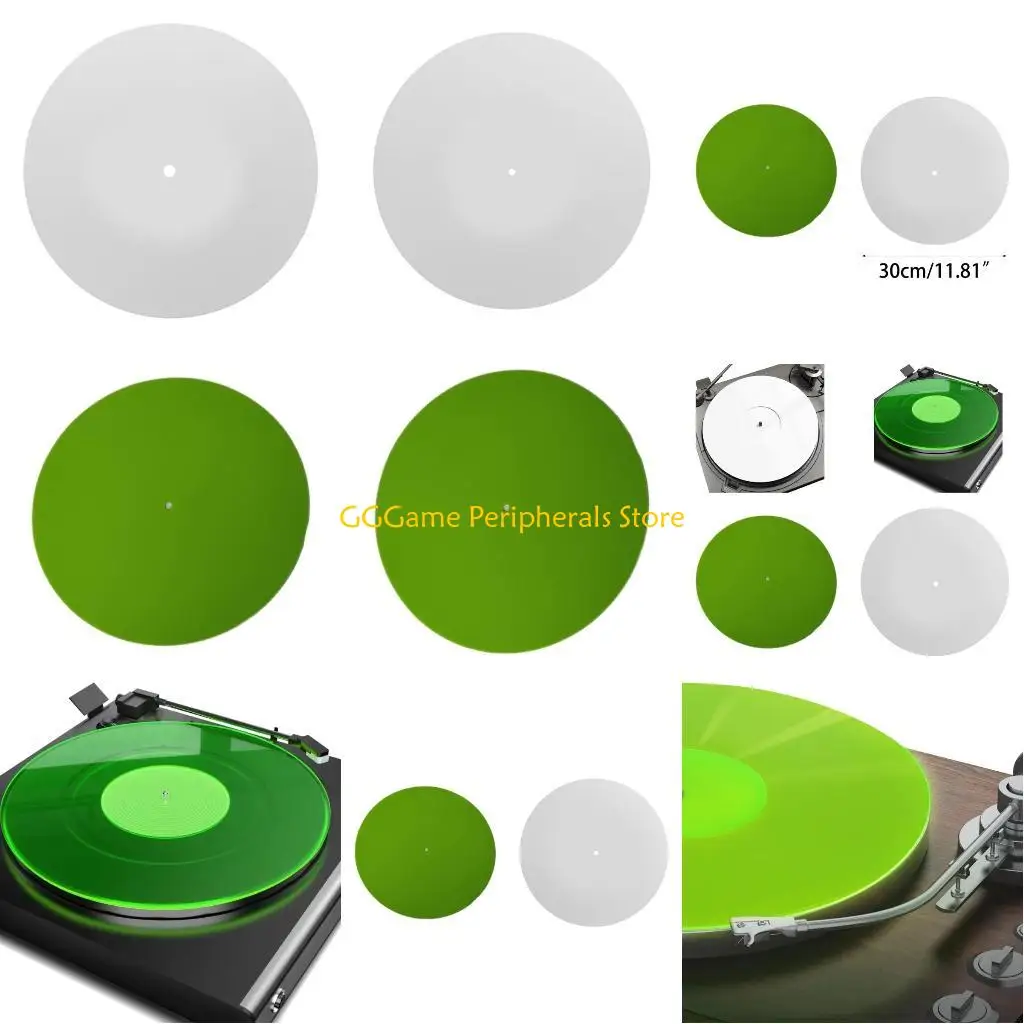 

U55B Clear Acrylic Mat for Turntables for 12" Record Player Reduce Static and Maintain Smooth Operation