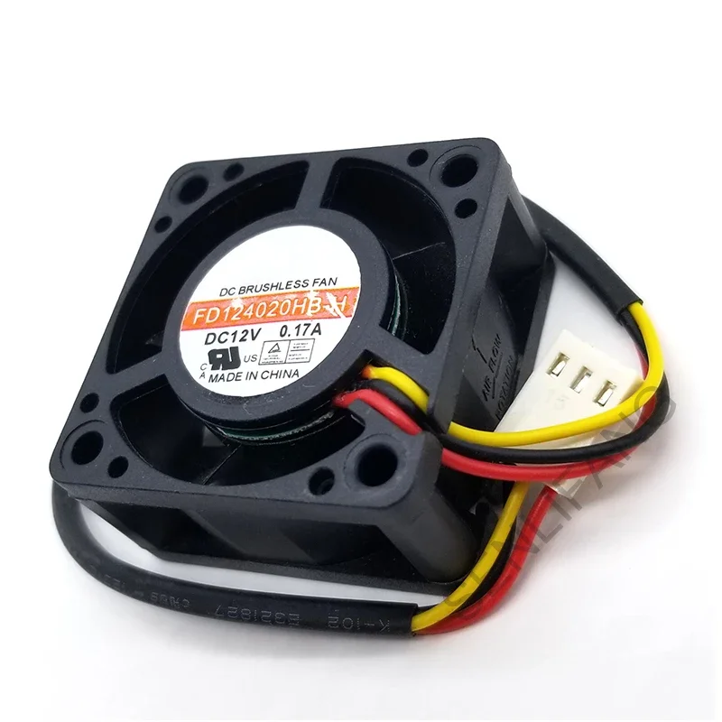 ใหม่สำหรับ Y S .tech FD124020HB-H DC 12V 0.17A 3-line 40x40x20mm พัดลมระบายความร้อนเซิร์ฟเวอร์