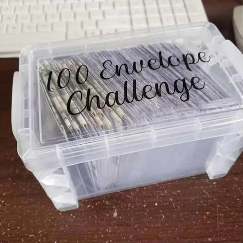 New 100 Envelope Challenge Box Set Easy And Fun Way To Save $5,050 Money Box & Money Envelopes For Cash Saving