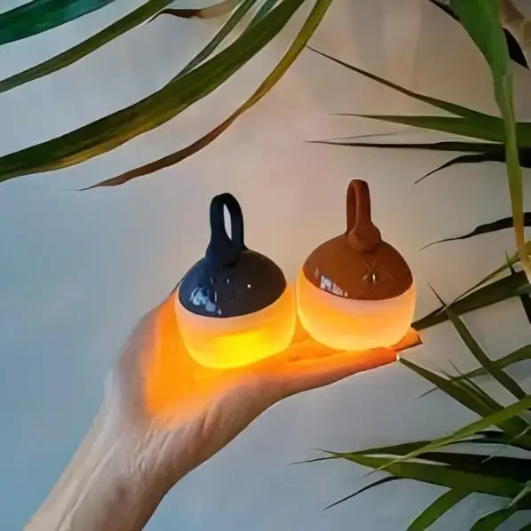 Mini Retro Snow Camping Lantern USB Rechargeable LED Tent Lanterns Portable Outdoor Camping Lights For Hiking、Emergency