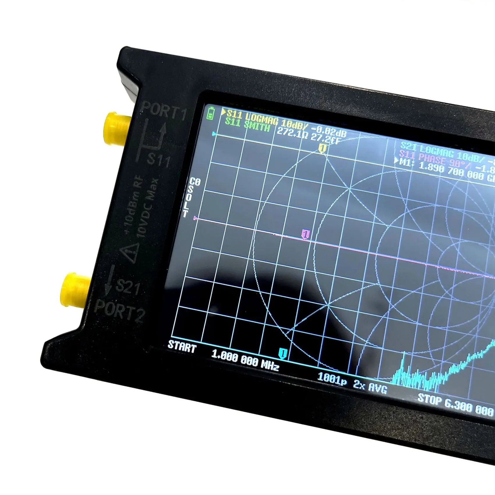 Imagem -05 - Litevna Polegada Tela de Toque Analisador de Rede Vetorial hf Uhf Antena Analisador Atualização de Nanovna Novo Litevna64 50khz-6.3ghz